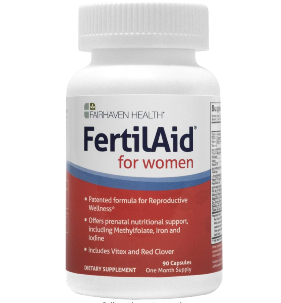 Fairhaven Health FertilAid for Women | Prenatal Multivitamin Fertility Supplements for Women | Conception for her with Vitex and Folate | Support Cycle Regularity and Ovulation* | 90 Capsules