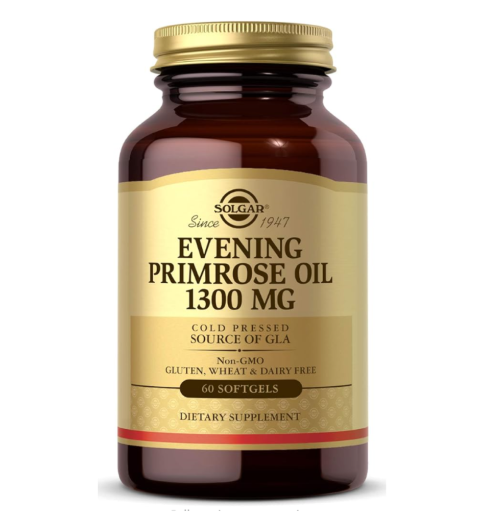 Solgar Evening Primrose Oil 1300 mg, 60 Softgels - Promotes Healthy Skin & Cardiovascular Health - Nutritional Support for Women - Non-GMO, Gluten Free, Dairy Free - 60 Servings