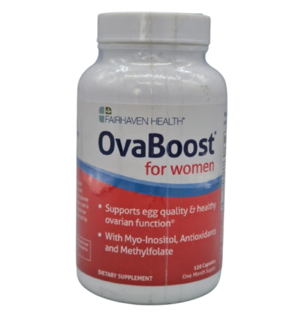 Fairhaven Health Ovaboost | Fertility Supplements for Women with Myo-Inositol, Folate, CoQ10 | Conception Vitamins | Womens Ovulation & Egg Quality | Natural Fertility Supplement | 120 Capsules