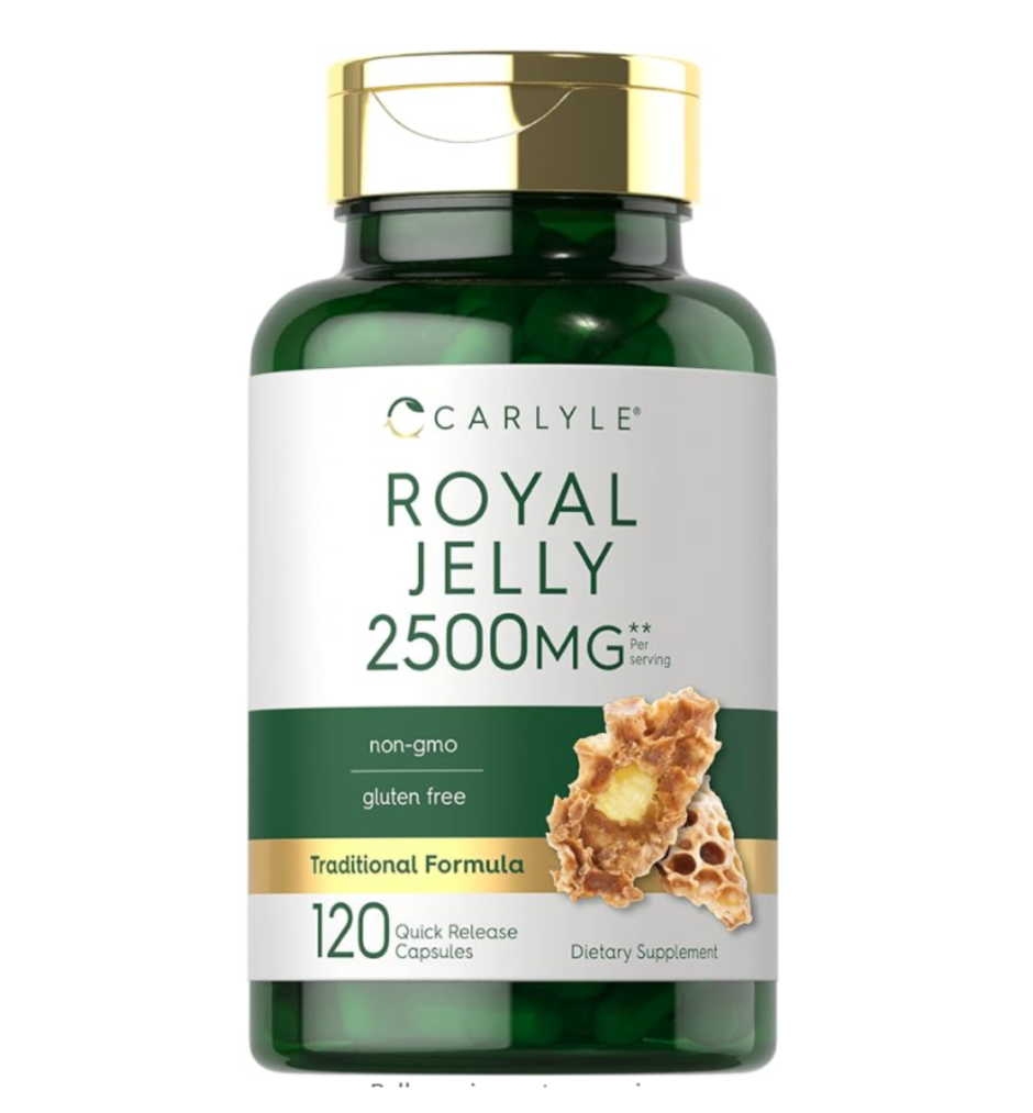 Carlyle Royal Jelly Capsule | 2500mg | 120 Count | Non-GMO and Gluten Free Formula | Traditional Supplement