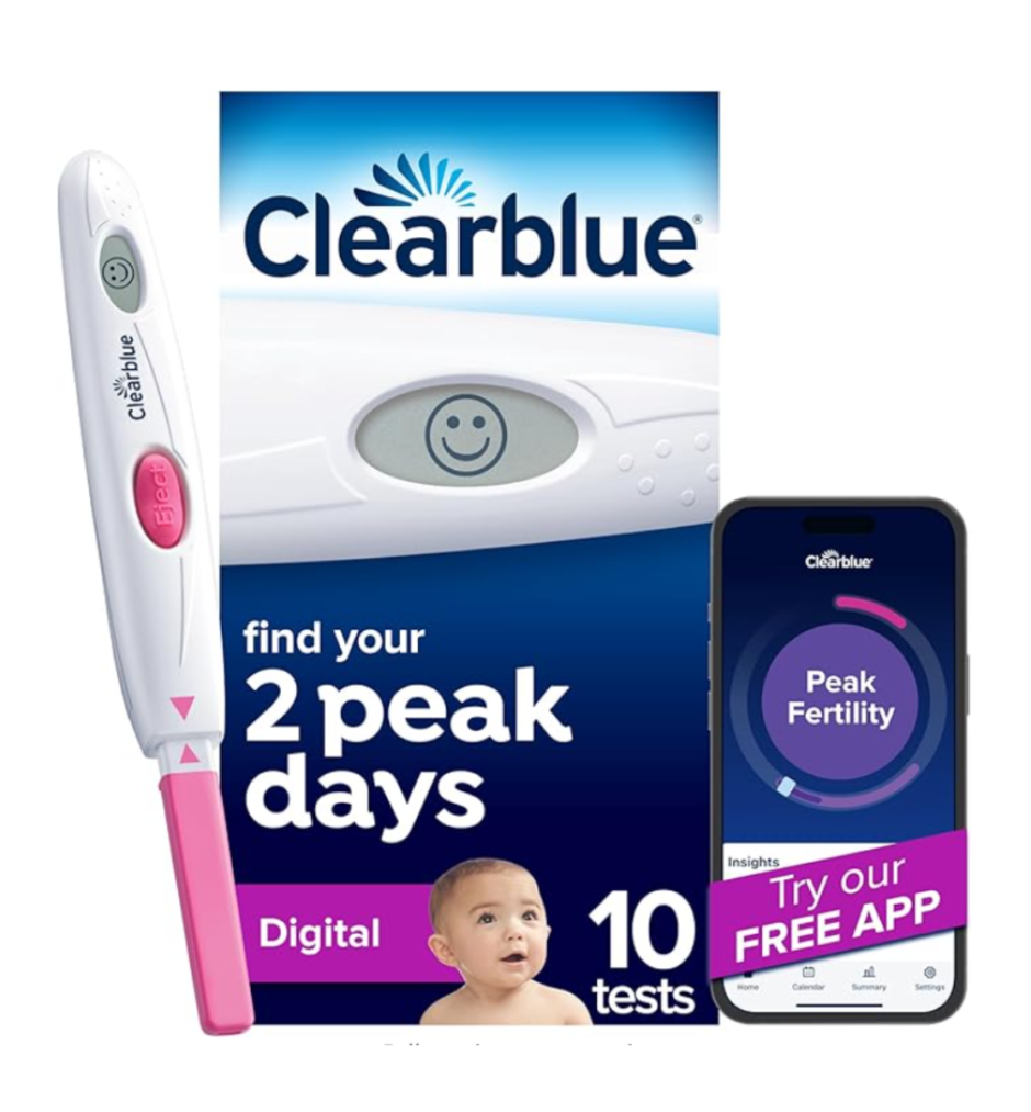 Clearblue Digital Ovulation Predictor Kit, Featuring Ovulation Test with Digital Results, 10 Digital Ovulation Tests